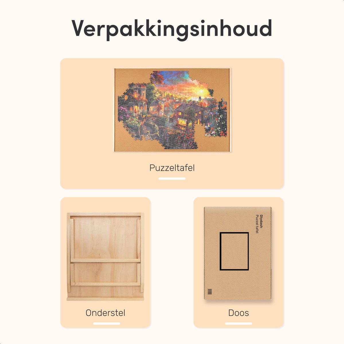 Diydash Puzzeltafel verstelbaar - 1000 stukjes